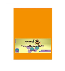 Turuncu Renkli Mukavva 35x50 5 Adet Artlantis Renkli Mukavva 5 Adet