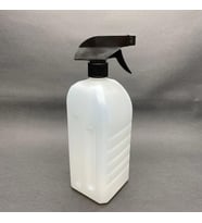 1000 cc Beyaz Dezenfektan Şişesi - Beyaz Tetik Spreyli - 1 Lt Beyaz Plastik Dezenfektan Şişesi x 1 Adet