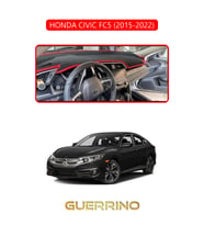 HONDA CIVIC FC5 2015-2022TORPİDO KORUMA HALISI KIRMIZI KENAR
