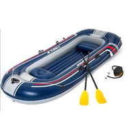 Bestway 61110 Hydro Force Treck X3 Şişme Bot 3+1 Kişilik 318x152 cm (Lacivert)