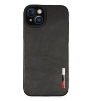 Newface Apple iPhone 14 Plus Kılıf Loop Deri Silikon - Siyah