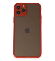 iPhone 11 Pro Kılıf Montreal Silikon Kapak - Kırmızı