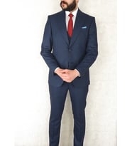 Jan Carlucci Slimfit Yelekli Drop 6 Takım-Lacivert