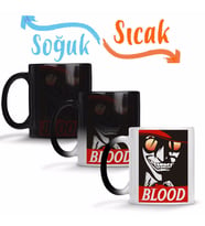 Blood Sihirli Kupa Bardak Porselen