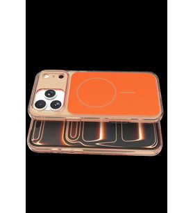 Pilelistore   Apple iPhone 17 Pro Max Bruma Magsafe Kapak - Turuncu