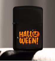 BK Gift Halloween Tasarımlı Renkli Baskılı Siyah Benzinli Metal Çakmak-3