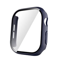 Apple Watch 10 42mm Uyumlu Sert PC Kasa ve Ekran Koruyucu Zore Watch Gard 35 (Koyu Mavi)