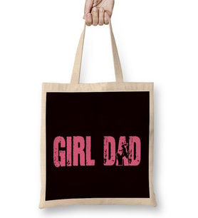 Girl Papa Dad Father Daughter Daddy Stepdad Husband Poppa Bez Çanta Uzun Saplı