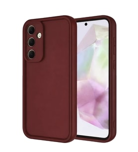 Samsung Galaxy Uyumlu, A56 Kılıf Viera Silikon - Bordo