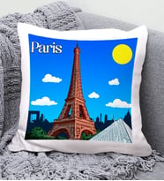 Paris Tasarımlı Yastık