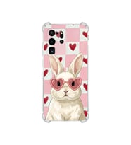PrintiFy Samsung Galaxy S20 Ultra ile Uyumlu Pembe Pötikare Serisi Pembe Zıpzıp Tasarımlı Uv Baskılı Köşe Korumalı Antişok Kılıf