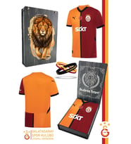 Galatasaray Orijinal Lisanslı 24/25 Parçalı Forma Spor Bileklik Set Ahşap Kutulu (Sarı-Kırmızı)