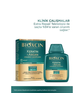 BİOXCİN ARGAN KERATİN ŞAMPUAN 300 + 300 ML - İKİNCİSİ %50 İNDİRİMLİ