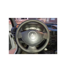 DİKİŞLİ DİREKSİYON KILIFI DAMARLI SİYAH DERİ SİYAH DİKİŞLİ RENAULT CLİO 2007 sonrası İÇİN HIZL KARGO
