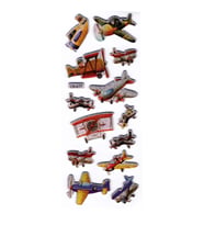Sticker Kabartmalı Stiker Defter, Planlayıcı Uçak (cb617) 16x7 cm
