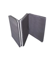 Katlanır Yer Yatağı Sünger Yatak Gri 80x180 Cm-6 Cm Tek Kişilik