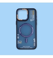 IPHONE 13 PRO; DARBE ÖNLEYİCİ, KENARLARI RENKLİ, LÜKS SİLİKON KILIF (Lacivert)