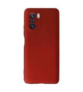 Xiaomi Poco F3 Kılıf First Silikon - Kırmızı