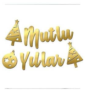 Mutlu Yıllar Kaligrafi Banner-