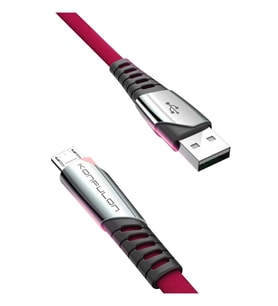 Konfulon DC16 Micro USB Kablo 1M 2.4A - Kırmızı