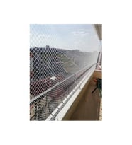 2,50 X 21 Metre Kedi Filesi Güvenlik Filesi Balkon Filesi Balkon Ağı 1 Milim File (Beyaz)