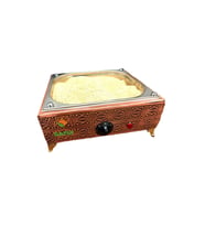 Bakır kumda kahve makinesi orta boy 35x28 cm bakır kumda Kahve 4 Cezvelik Safir kumda kahve cihazı