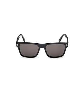 Tom Ford Erkek Güneş Gözlüğü - Parlak Siyah Kemik Çerçeve Gri/Füme Cam FT1205