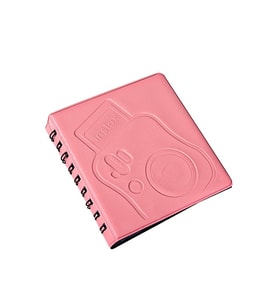 HİDZ Instax  Polakart Fotoğraf Albümü 6X9 Ebat  68 Foto Kapasiteli (Pembe)