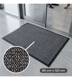 Aquila Kir ve Nem Tutucu Kapı Önü Temizlik Paspası Gri 80x120 cm
