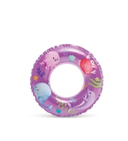 Şeffaf Baskılı Deniz Havuz Simit 61 cm (6-10 Yaş) (Mor)