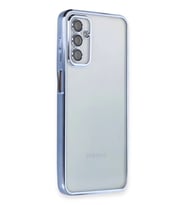 Newface Samsung Galaxy M23 Kılıf Razer Lensli Silikon - Açık Mavi