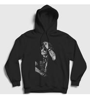 Presmono Unisex Siyah Poster Johnny Depp Kapüşonlu Sweatshirt 325911tt