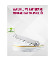Duvar Tipi Vakumlu Askılık Şeffaf Orta Tasarımlı