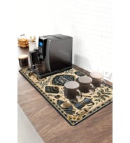 Valerine Life Barista Kahve Barı Matı 40x90cm Espresso Makinesi Çaycı Altlığı Kahve Saati