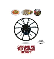 Vakia 38 Cm Döner Başlıklı Portatif Künefe - Kadayıf - Balık - Börek Pişirme Ocağı (Metal)