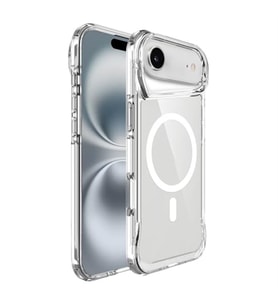 Coverzone iPhone 17 Air ile uyumlu K?l?f ?effaf ve p�r�zs�z y�zey ClearSafeguard T-Max Silikon Airbag k�?e tasar?m 0.2 mm Kamera �?k?nt? Koruma Kapak Clear