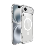 Coverzone iPhone 17 Air ile uyumlu K?l?f ?effaf ve p�r�zs�z y�zey ClearSafeguard T-Max Silikon Airbag k�?e tasar?m 0.2 mm Kamera �?k?nt? Koruma Kapak Clear