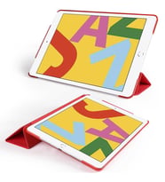Apple iPad 10.2" 8.Nesil Fuchsia Smart Cover Standlı 1-1 Kılıf (Pembe)
