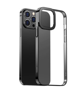 Baseus Glitter iPhone 13 Pro Max 6.7inç Kılıf Renkli Kenar Şeffaf Silikon-(5775) - SSSSSS2492-2