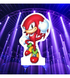 Ayaklı Pano Sonic Boom Ekidne Knuckles Ayaklı Pano 34x24 cm Doğum Günü Masa Dekoru