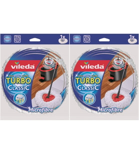 Vileda Turbo Yedek Mop Paspas Ucu (%100 Mikrofiber) (2 Li Set)