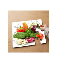 Taze Sebzeler Tasarımlı 24 Parça Ahşap Çocuk Puzzle MPK0571