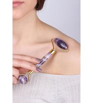 Ametist Taşı Masaj Aleti Roller (Kutulu) - MS0031