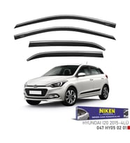 HYUNDAI I20 2015- KROMLU CAM RÜZGARLIĞI 4'lü Set Niken Marka