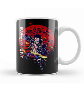 One Piece Luffy Gear Fourth Kupa Bardak Porselen