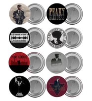 Peaky Blinders Çanta Rozeti Seti 8 Adet En Büyük Boy 5.8cm İğneli Broş