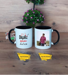Diyaliz Teknikeri Kupa Bardak Siyah Fotoğraflı Diyaliz Teknikerine Hediye