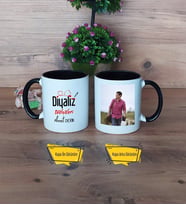 Diyaliz Teknikeri Kupa Bardak Siyah Fotoğraflı Diyaliz Teknikerine Hediye