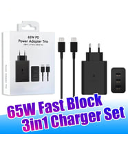 Samsung  65 Watt Hızlı Şarj Adaptörü, 3 Çıkışlı, 1xType-C 65W PD&SFC, 1xType-C 25W PD&SFC, 1xType-A 15W TÜRKİYE GARANTİLİ