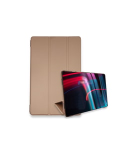iPad Pro 12.9 inç (2022) Uyumlu Fuchsia İntelligent Tablet  Kılıfı (Rose Gold Altın)